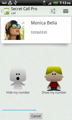 Secret Call android App screenshot 1