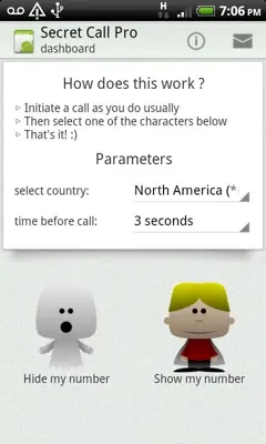 Secret Call android App screenshot 2